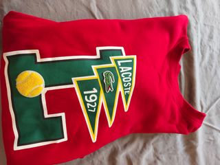 Sudadera Lacoste Roja Hombre