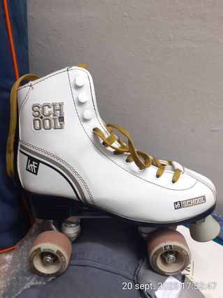 Patines Artísticos Blancos KRF SCHOOL incl Bolsa