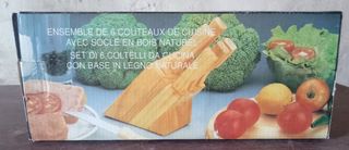 Ceppo 6 coltelli da bistecca