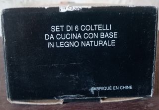 Ceppo 6 coltelli da bistecca