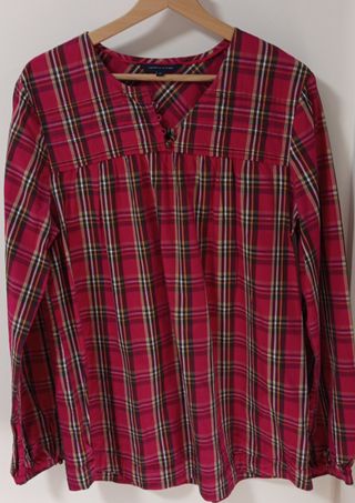 Camisa Tommy Hilfiger Mujer Talla L Roja