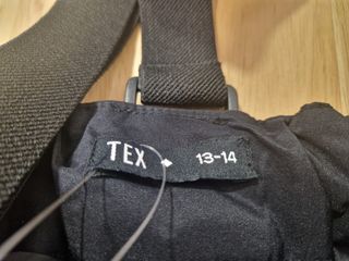 Pantalón de Nieve Negro con Peto 13-14