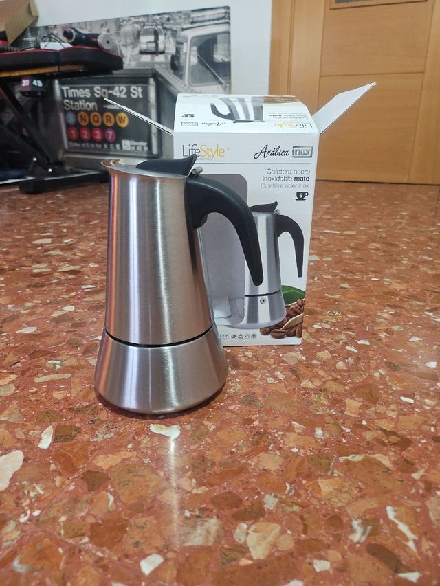 Cafetera Italiana Acero Inoxidable LifeStyle