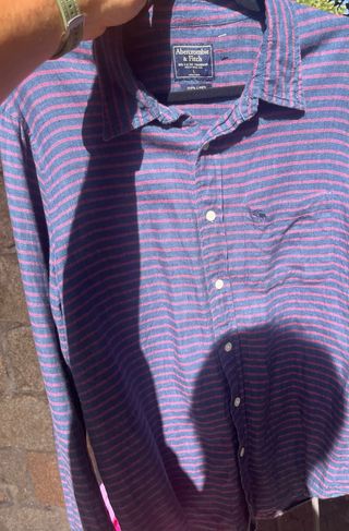 Camisa Lino Abercrombie & Fitch Talla L
