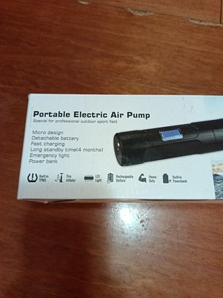 Inflador Eléctrico Portátil Batería Recargable