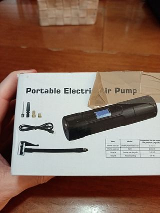 Inflador Eléctrico Portátil Batería Recargable