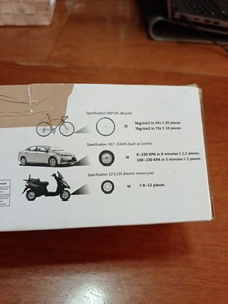 Inflador Eléctrico Portátil Batería Recargable