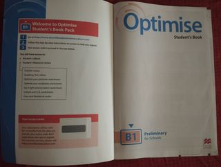 Libro Optimise B1 Student's Book Pack