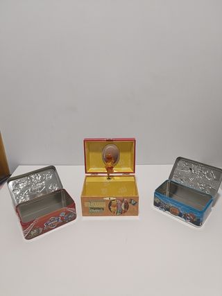 Joyero Winnie Pooh + 2 Cajas Metálicas Super Zings