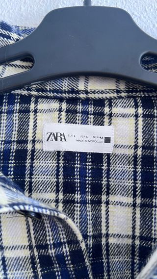 Sobreamisa Zara a cuadros NUEVA