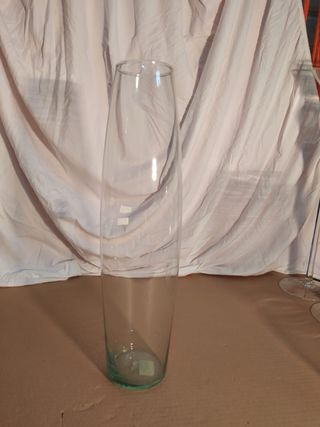 Jarrones de cristal transparentes