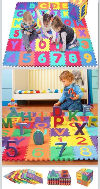 Alfombra Puzzle Infantil Números y Letras
