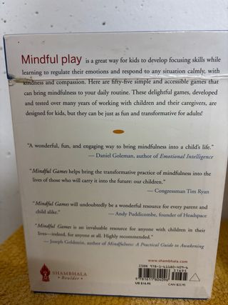 Juegos de cartas de mindfulness y yoga en inglés