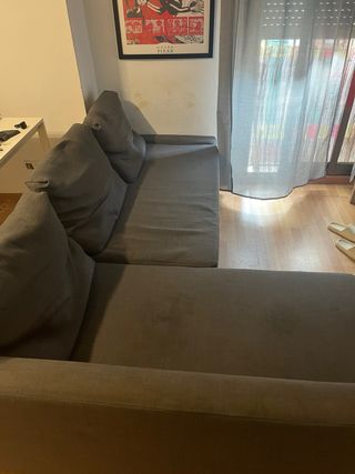Sofá cama gris Ikea
