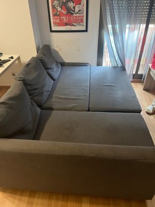 Sofá cama gris Ikea