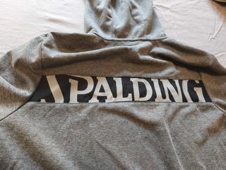 Conjunto chándal Spalding hombre gris y negro
