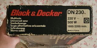 Sierra de sable y circular Black & Decker (2 en 1)