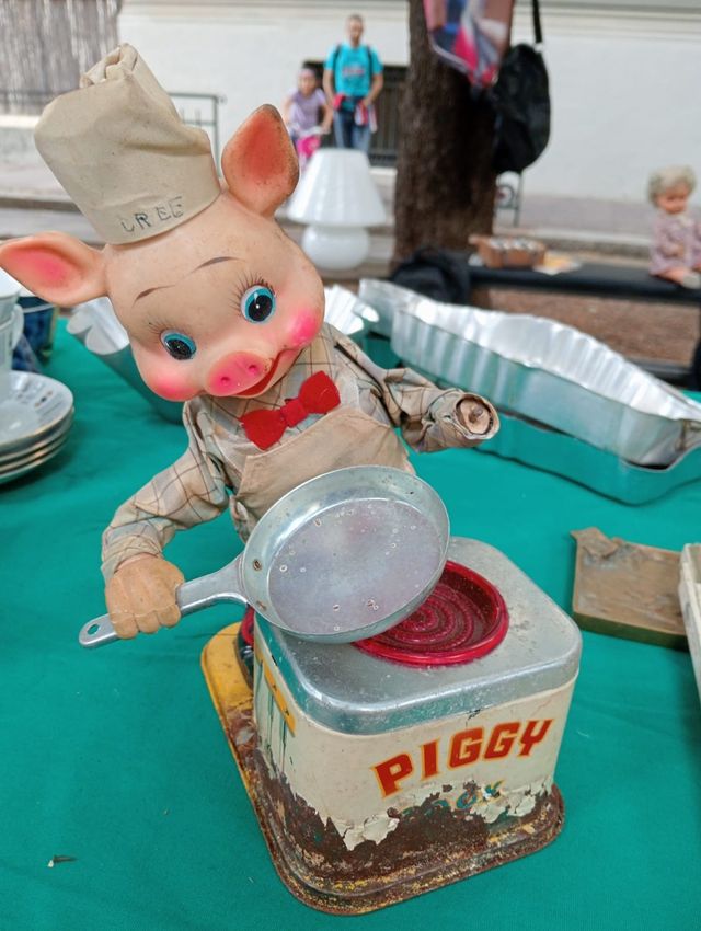 Maialino Chef Giocattolo Vintage