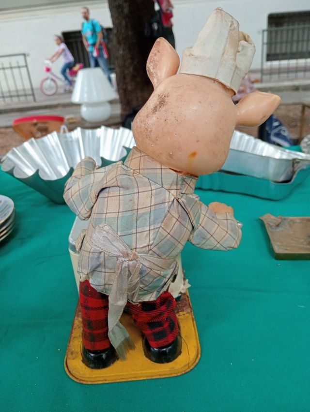 Maialino Chef Giocattolo Vintage