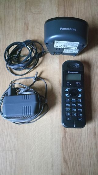 Teléfono inalámbrico Panasonic negro