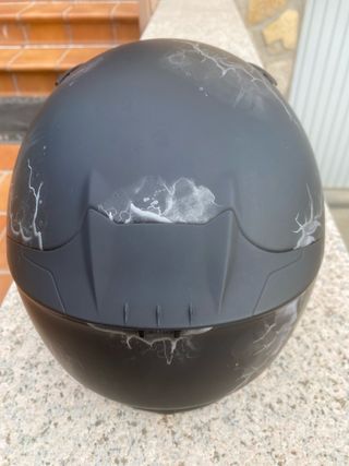 Casco Shoei NXR Negro con Diseño talla m pinlock .