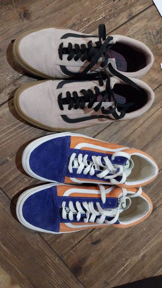 Lote 2 pares zapatillas Vans Mujer