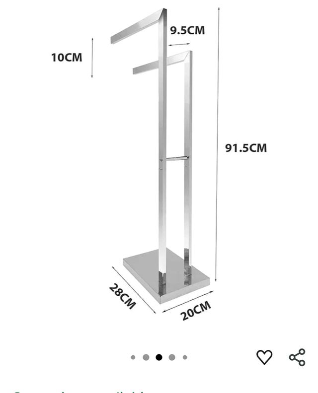 Toallero Levivo 2 Brazos Metal x5 unidades