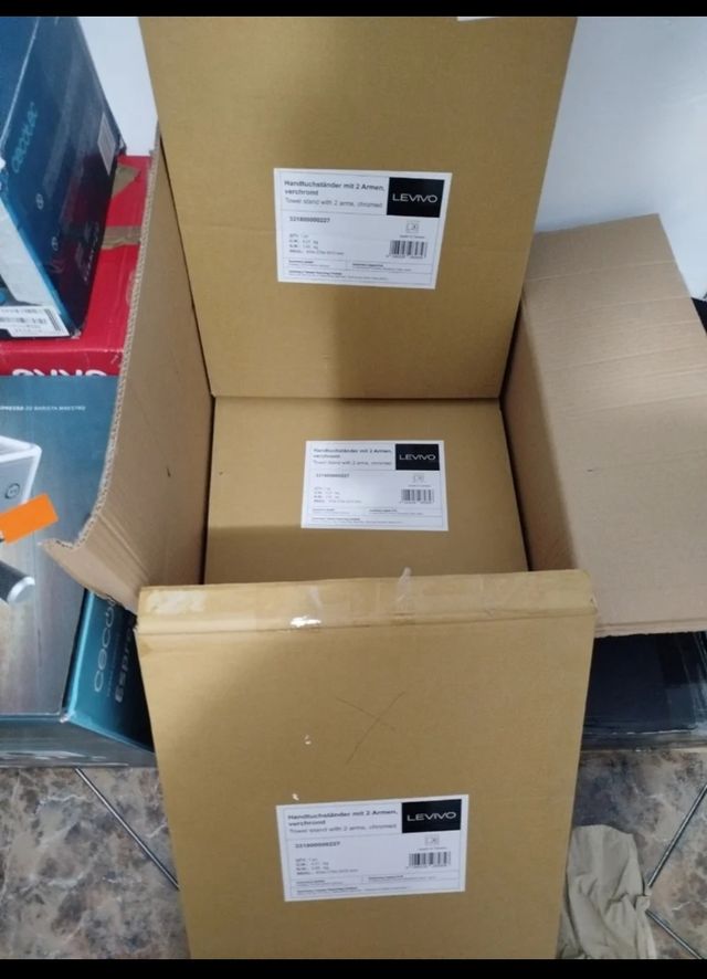 Toallero Levivo 2 Brazos Metal x5 unidades