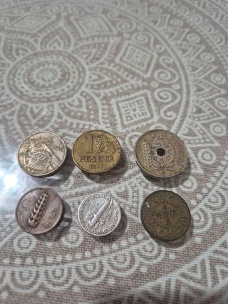 Lote de monedas antiguas o sueltas