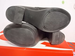 Botines de tacón con plataforma para mujer