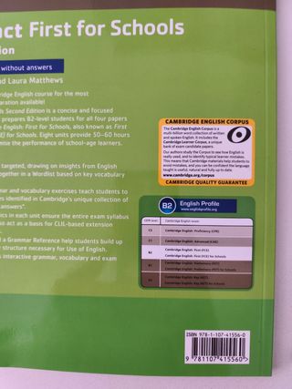 Libros de inglés Compact First For Schools 2 Editi