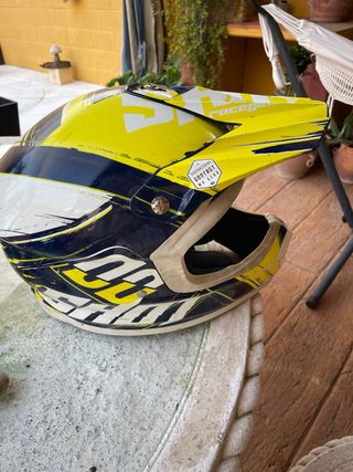 Casco de Quad Amarillo y Azul