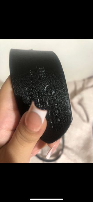 Cinturón Gucci GG Dorado y Negro