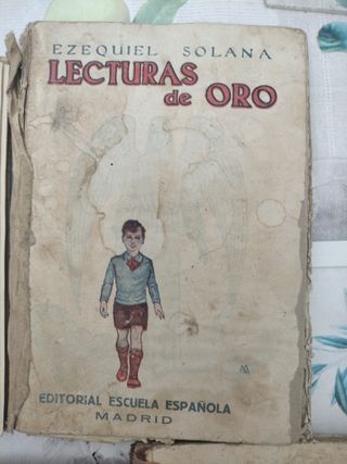 Lote de 5 libros antiguos, de Ezequiel Solana