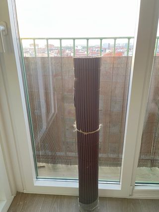 Cañizo plástico marrón 1x3m