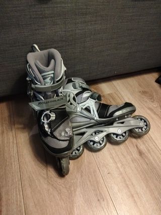 Patines Rollerblade Spark XR COMP W Grises Usadas 