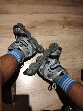 Patines Rollerblade Spark XR COMP W Grises Usadas 