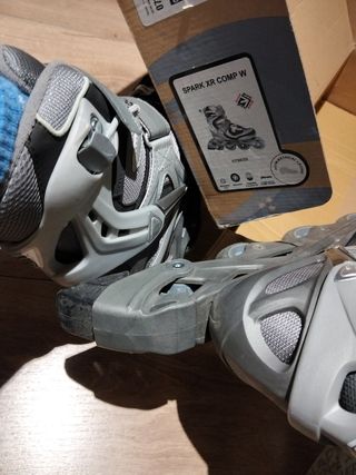 Patines Rollerblade Spark XR COMP W Grises Usadas 