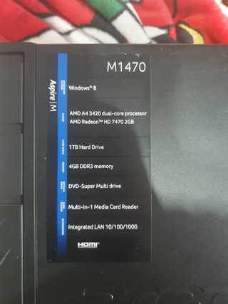 PC escritorio completo Acer M1470