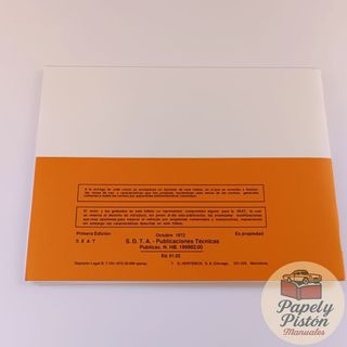 MANUAL SEAT 127 - DESCRIPCIÓN, DESCRIPCIÓN Y USO