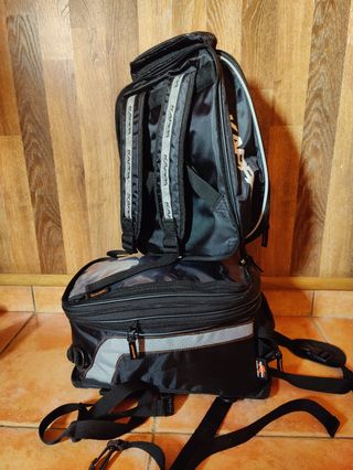 Bolso Sobredepósito Moto Kappa Negro.