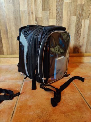 Bolso Sobredepósito Moto Kappa Negro.