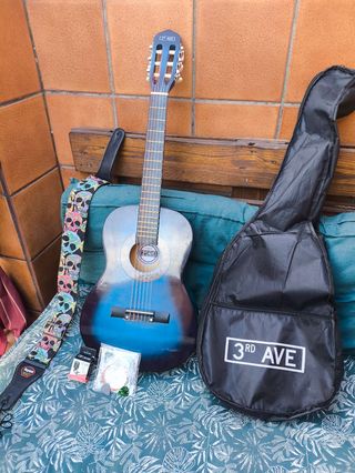 Guitarra Española 3rd Ave Azul
