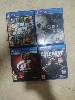 Lote 4 Juegos PS4
