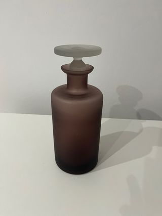 botella + 5 vasos cristal grabado uvas de regalo