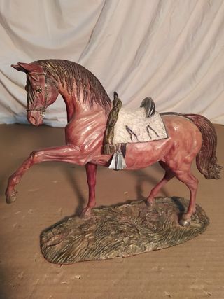 Figura Caballo Español Pintado a Mano