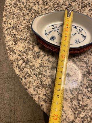 Pirottine in ceramica con decoro floreale