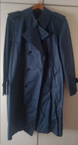 Impermeabile Adamo uomo blu con cappello