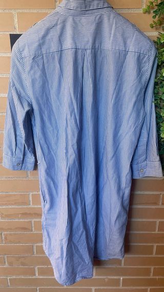 Vestido Zara Rayas Azul y Blanco, con bolsillos