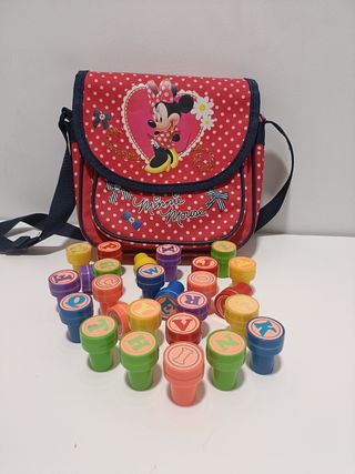 Bolso Minnie Mouse + Sellos Abecedario
